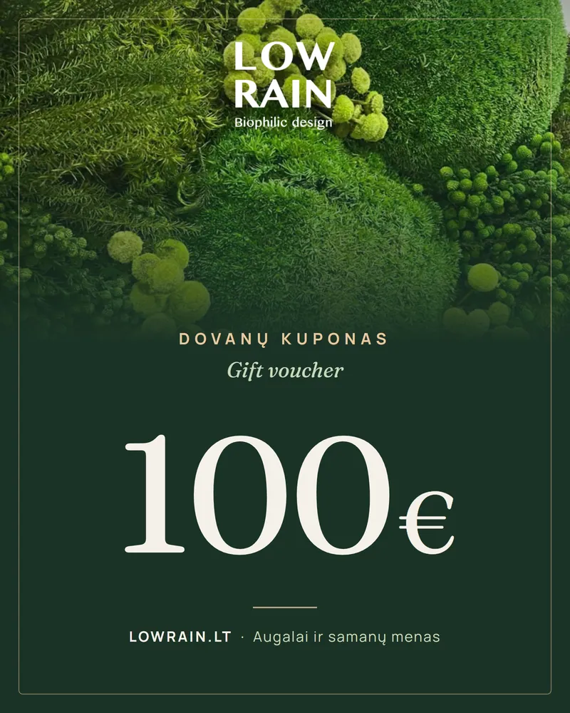 LOWRAIN dovanų kuponas 100 €